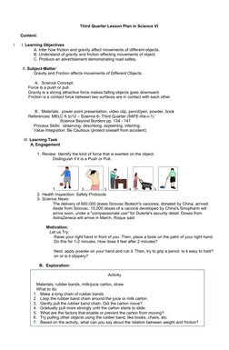 Grade 6 Science: Friction & Gravity Lesson | PDF | Force | Friction