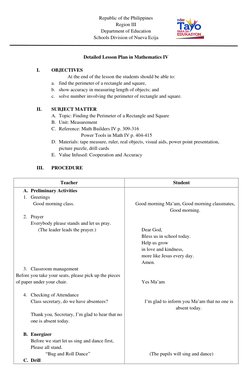 Republic of the Philippines 
Region III 
Department of Education  
Schools Division of Nueva Ecija 
 
 
Detailed Lesson Plan