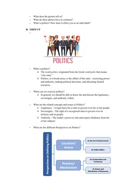 Semi-Detailed Lesson Plan: Politics in PPG | PDF | Power (Social And ...