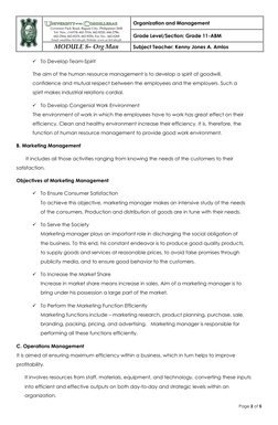 Overview of Functional Areas in Management | PDF | Business ...