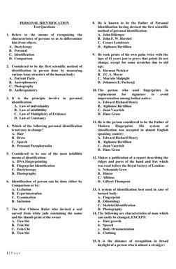 Personal Identification Methods and Tests | PDF | Fingerprint | Skin