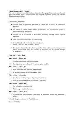 Understanding Column Writing in Journalism | PDF | Writers | Argument