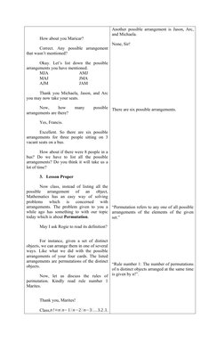 Grade 10 Permutation Lesson Plan | PDF | Permutation | Learning