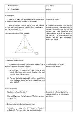 Grade 9 Pythagorean Theorem Lesson Plan | PDF | Elementary Geometry