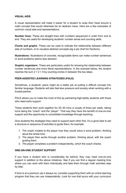 VISUAL AIDS
A visual representation will make it easier for a student to wrap their head around a
math concept that would oth