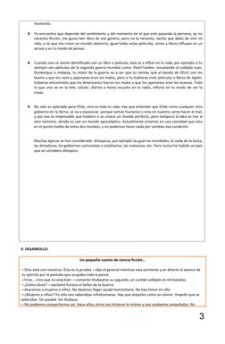 momento.
3-
Yo encuentro que depende del sentimiento y del momento en el que este pasando la persona, yo no
necesito ficción,