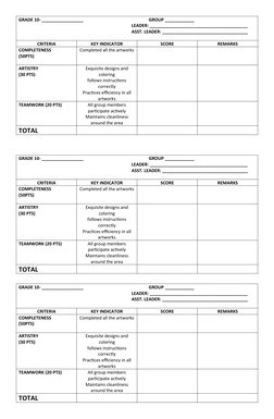 Pageant Judging Criteria Overview | PDF