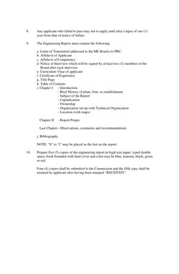 PME Application Guidelines and Requirements | PDF | Affidavit | Engineer