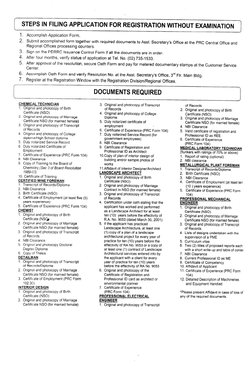 PME Application Guidelines and Requirements | PDF | Affidavit | Engineer