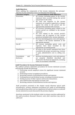 Substantive Tests for Income Accounts | PDF | Audit | Expense