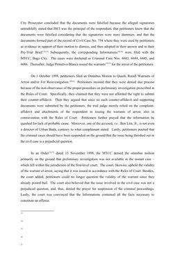 City Prosecutor concluded that the documents were falsified because the alleged signatories
untruthfully stated that ISCI was
