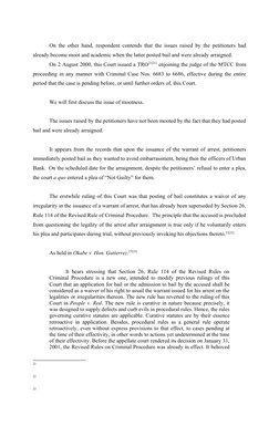 On the other hand, respondent contends that the issues raised by the petitioners had
already become moot and academic when th