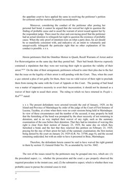 the appellate court to have applied the same in resolving the petitioner’s petition
for certiorari and her motion for partial