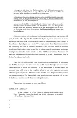 1. Any private individual who shall commit any of the falsifications enumerated
in the next preceding article in any public o