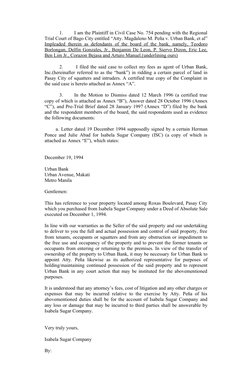 1.
I am the Plaintiff in Civil Case No. 754 pending with the Regional
Trial Court of Bago City entitled “Atty. Magdaleno M. P