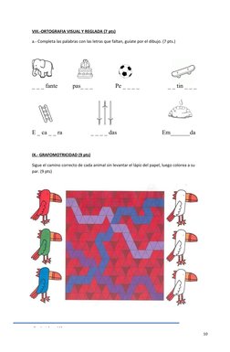 Prueba informal 1° 
10
VIII.-ORTOGRAFIA
 
   VISUAL
 
   Y    REGLADA
 
   (7
    pts)
 
 
a.- Completa las palabras con las