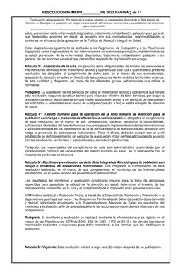 RESOLUCIÓN NÚMERO_________ DE 2022 PÁGINA 3 de 47
Continuación de la resolución: Por medio de la cual se adoptan los linea
