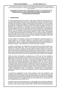 RESOLUCIÓN NÚMERO_________ DE 2022 PÁGINA 5 de 47
Continuación de la resolución: Por medio de la cual se adoptan los linea