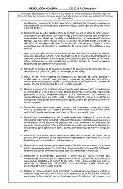 RESOLUCIÓN NÚMERO_________ DE 2022 PÁGINA 9 de 47
Continuación de la resolución: Por medio de la cual se adoptan los linea