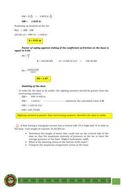 Gravity Dam Analysis and Uplift Considerations | PDF | Dam | Pressure