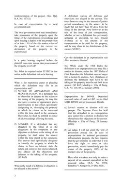 implementation  of the  project.  (Sec. 6[a],
R.A. No. 10752). 
In  case  of  expropriation  by  a  local
government unit: 
T