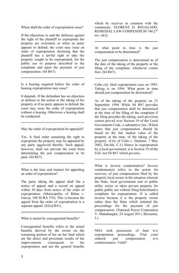 When shall the order of expropriation issue? 
If the objections to and the defenses against
the right of the plaintiff to exp