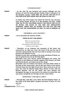 First Holy Communion Liturgy Guide | PDF | Eucharist | Lord's Prayer