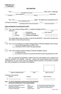 Military Errf Document Example.pdf ERRF and Declaration Form Guidelines | PDF | Identity Document | Signature
