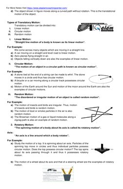 For More Notes Visit https://www.alqalamcoachingcenter.com/ 
d) The object shown in figure moves along a curved path without