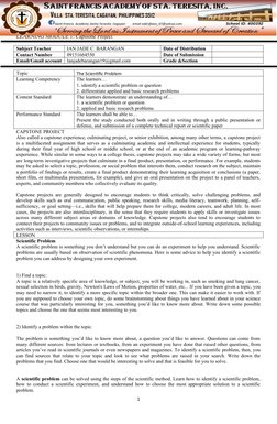 Capstone Project Module 1 Overview | PDF | Teaching Method | Experiment