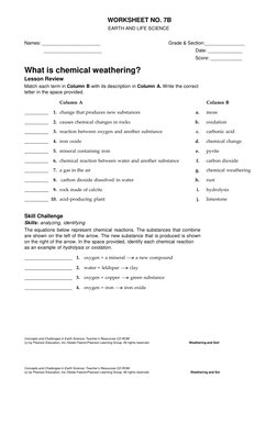 Concepts and Challenges in Earth Science, Teacher’s Resources CD-ROM 
(c) by Pearson Education, Inc./Globe Fearon/Pearson Lea