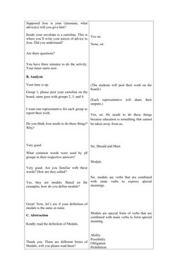 Grade 9 Lesson Plan: Modal Verbs | PDF | Lesson Plan | Learning
