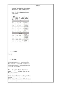 Grade 6 Solar System Lesson Plan | PDF | Planets | Solar System