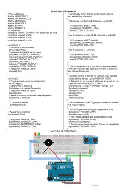 SENSOR ULTRASÓNICO 
// Pines utilizados 
#define LEDVERDE 2 
#define LEDAMARILLO 3 
#define LEDROJO 4 
#define TRIGGER 5