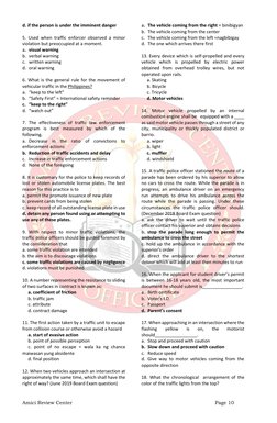 Amici Review Center
Page 10
d. if the person is under the imminent danger
5. Used when traffic enforcer