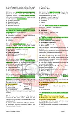 Amici Review Center
Page 3
d. Knowledge, skills, tools or facilities that could
easily be adopted to crimi