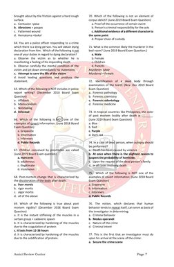 Amici Review Center
Page 7
brought about by the friction against a hard rough
surface.
a. Contusion =pasa