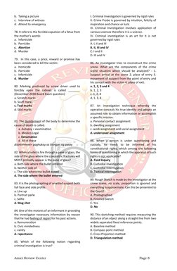 Amici Review Center
Page 8
b. Taking a picture
c. Interview of witness
d. Attend to emergency
78.