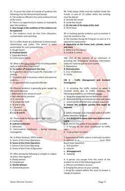 Amici Review Center
Page 9
91. To prove the chain of custody of evidence the
following must be Demonstrate