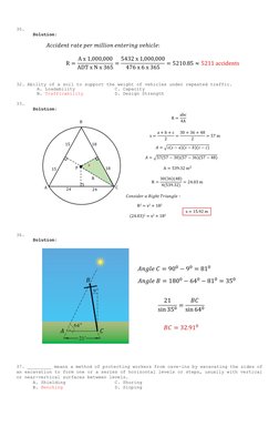 MSTE Preboard Exam Solutions Nov 2022 | PDF | Traffic | Soil