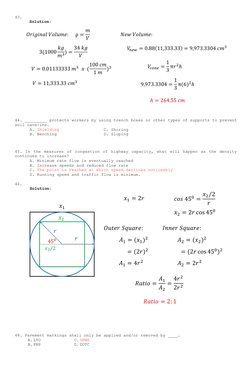 MSTE Preboard Exam Solutions Nov 2022 | PDF | Traffic | Soil