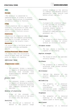 Key Structural Engineering Terms | PDF | Deformation (Engineering ...