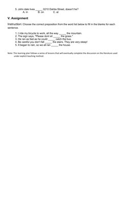Grade 9 Verb Tense Lesson Plan | PDF | Preposition And Postposition ...