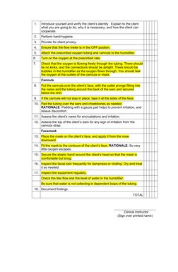O2 And Suction Checklist Oxygen Therapy Administration Checklist | PDF | Respiratory System ...
