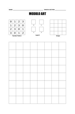 Grade 7 Modulo Art Design Template | PDF
