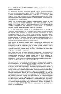 Doctor  JOSE  MILLAN  OÑATE  GUTIERREZ  médico  especialista  en  medicina
interna e infectología  
Su señoría con la prueba