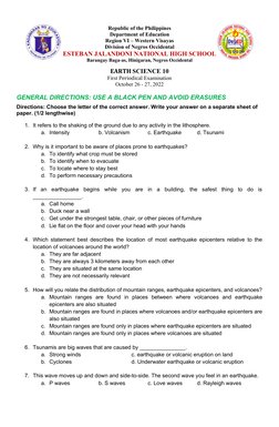 Republic of the Philippines
Department of Education
Region VI – Western Visayas
Division of Negros Occidental
ESTEBAN JALANDO