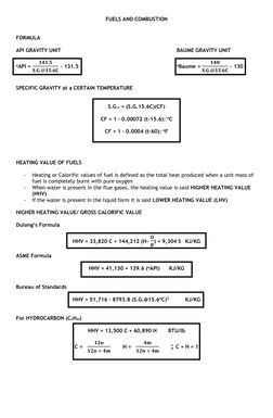 Heating Values of Fuels Explained | PDF | Industrial Gases | Chemistry