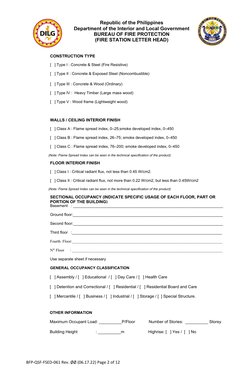 Fire Safety Inspection Checklist BFP | PDF | Stairs | Fire Sprinkler System