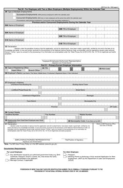 Tin Id Form.pdf TIN Registration Application Form | PDF | Identity Document | Employment